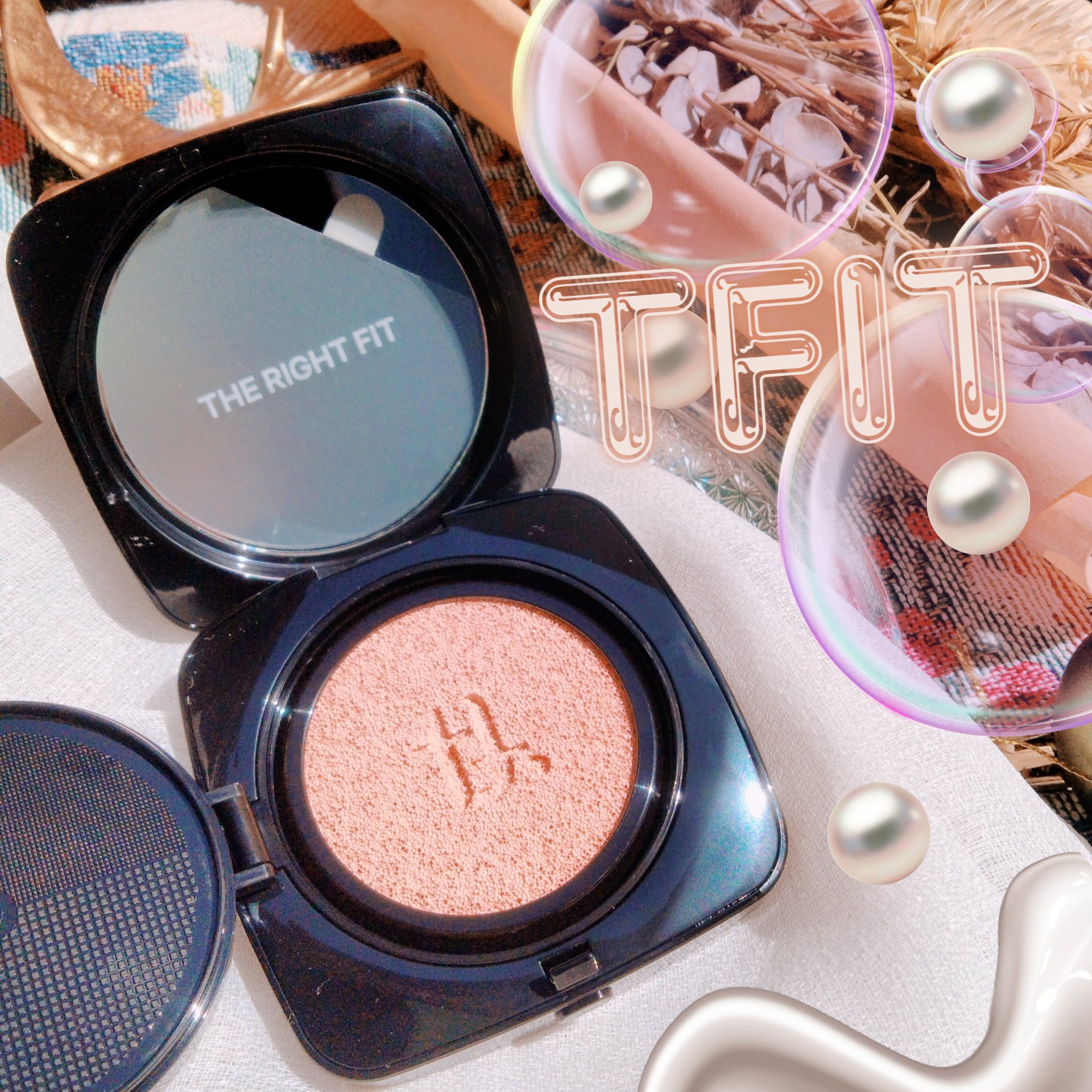 レイヤリングフィット グロークッションEX/TFIT/クッションファンデーションを使ったクチコミ（1枚目）