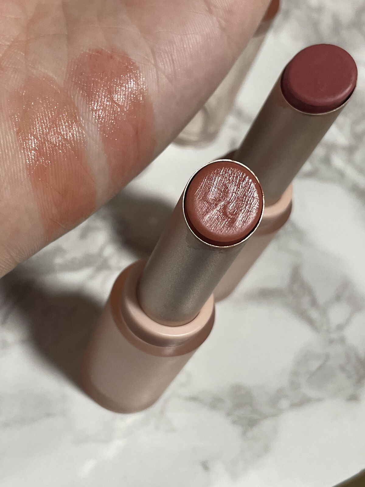 ムードグロウリップスティック/dasique/口紅を使ったクチコミ（2枚目）