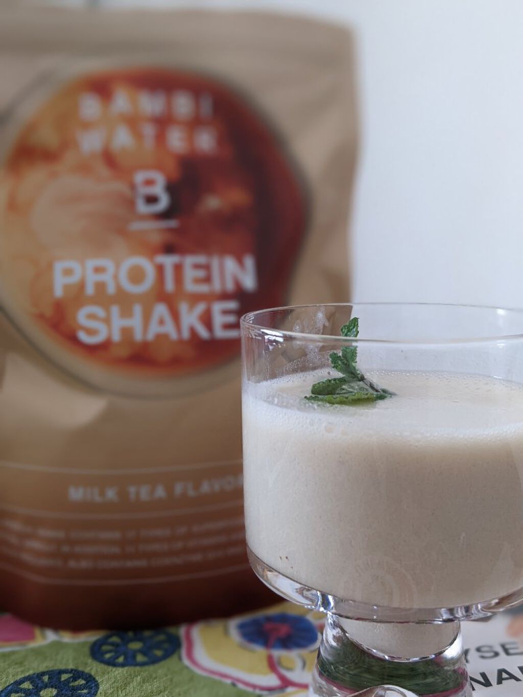 BAMBI WATER プロテインシェイク バナナのクチコミ「お肌のためにも、健康のためにも〜❣️プロテイン飲んでます(*´艸`*)♡しかもおいしーやつ！ .....」（2枚目）