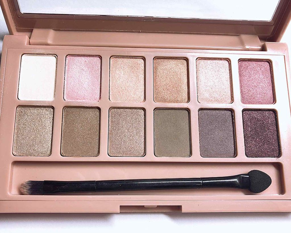 ヌードパレット ブラッシュド/MAYBELLINE NEW YORK/アイシャドウパレットを使ったクチコミ（2枚目）