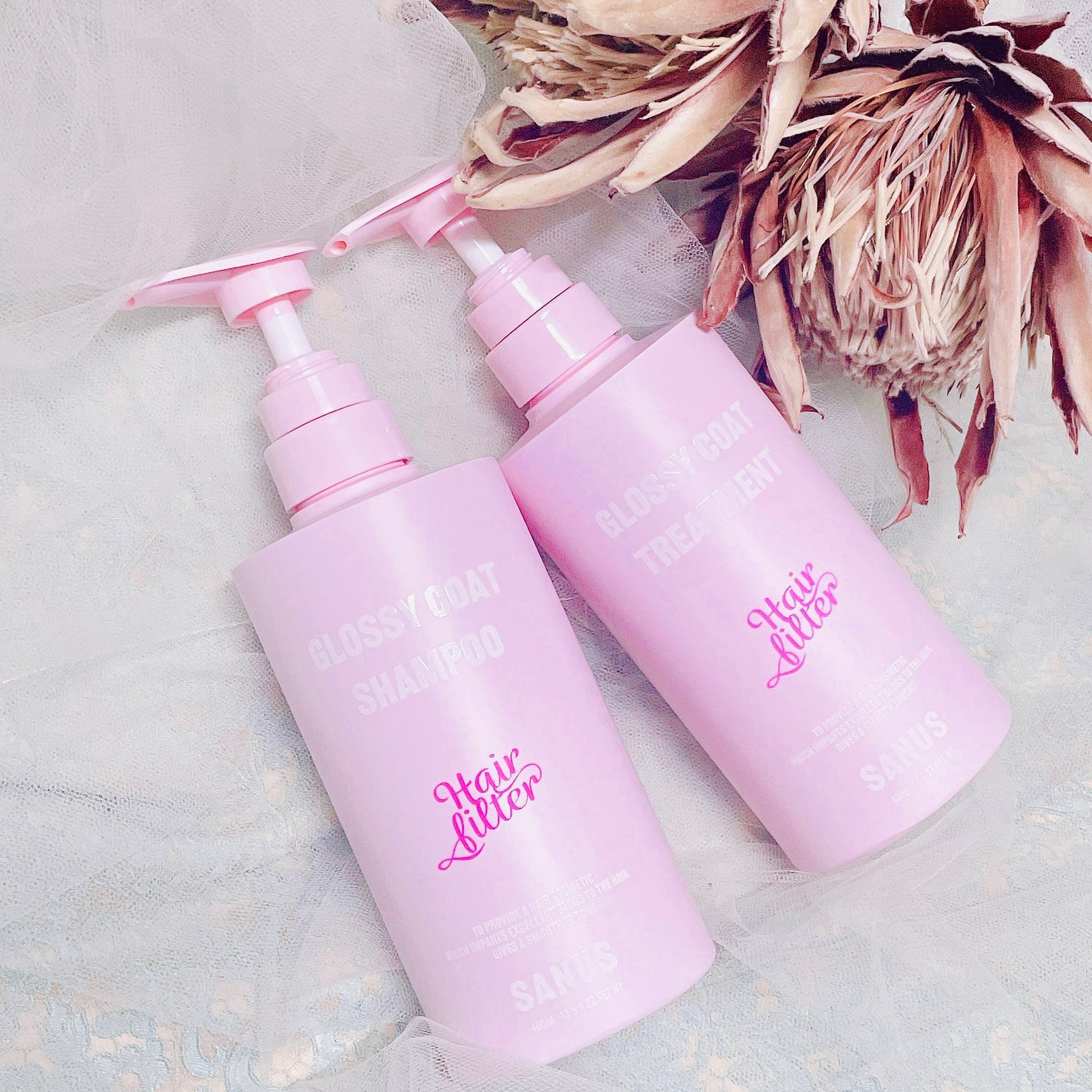 GLOSSY COAT SHAMPOO / TREATMENT/SANUS HAIR FILTER/市販シャンプーを使ったクチコミ(1枚目)