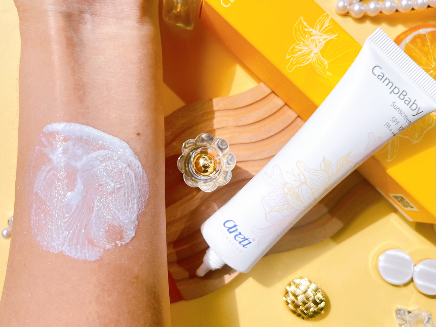 Tri-active 日焼け止め UVクリーム CampBaby u1906/Areti./日焼け止めクリームを使ったクチコミ(3枚目)