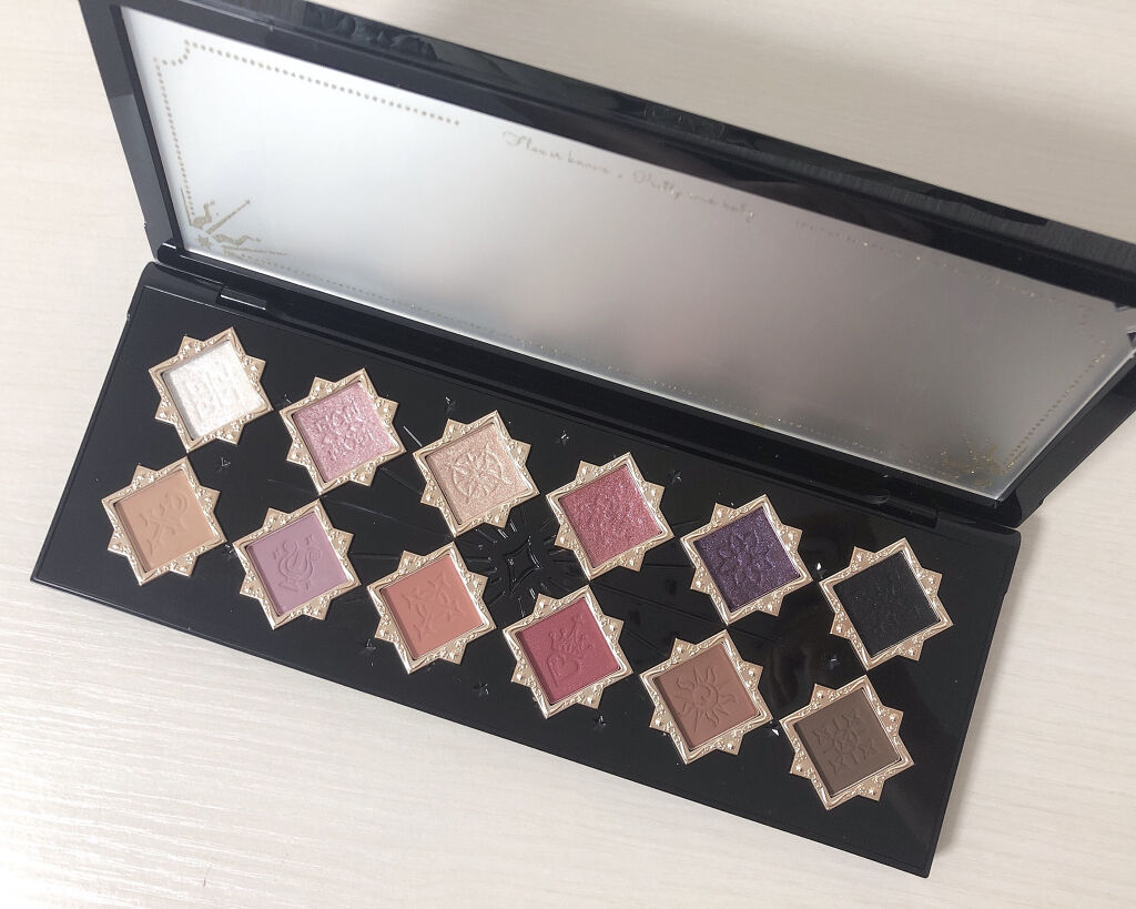 リトルエンジェル12色アイシャドウパレット ダークエンジェル/FlowerKnows/アイシャドウパレットを使ったクチコミ（2枚目）