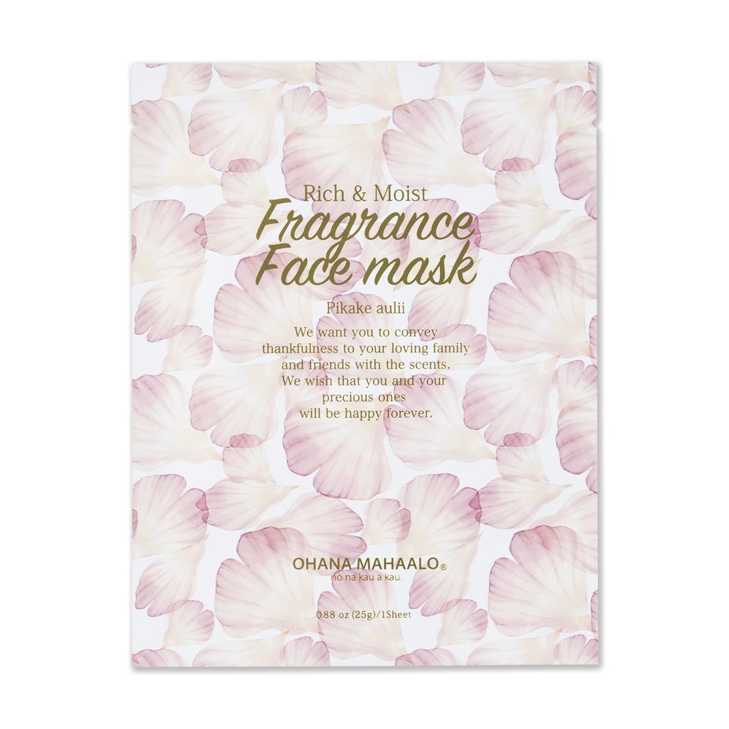 OHANA MAHAALO オハナ・マハロ　フレグランスフェイスマスク  1枚入り<ピカケ アウリィ>