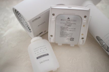 SALONIA トリートメントミストドライヤーセラムのクチコミ「SALONIA(サロニア) トリートメントミストドライヤー専用のセラムです。
ドライヤーについ.....」(2枚目)