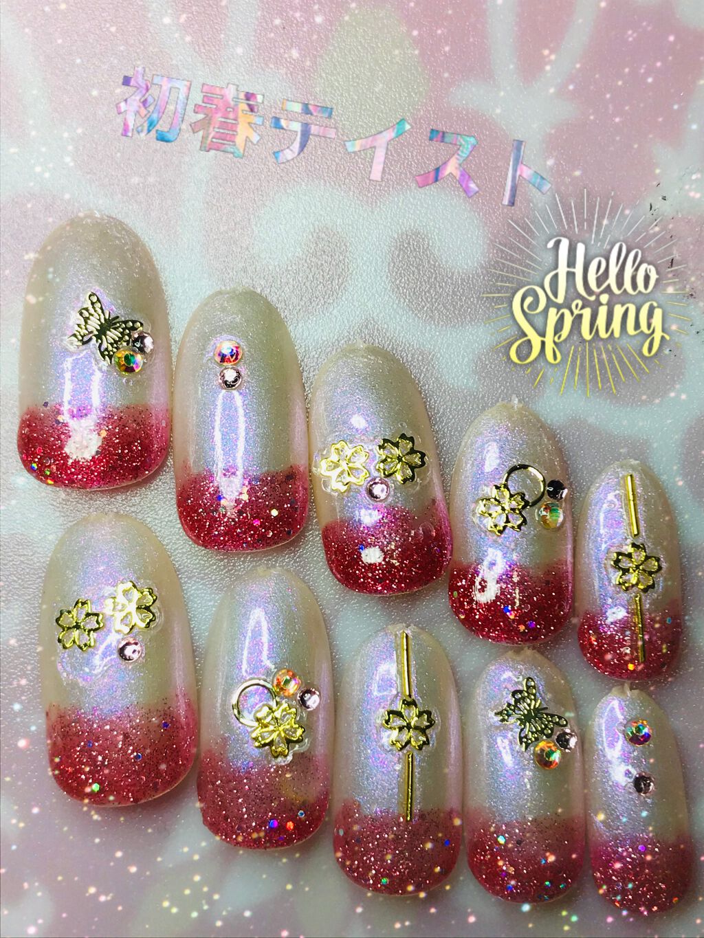 GALAXY宇宙ネイル/セリア/マニキュアを使ったクチコミ（2枚目）