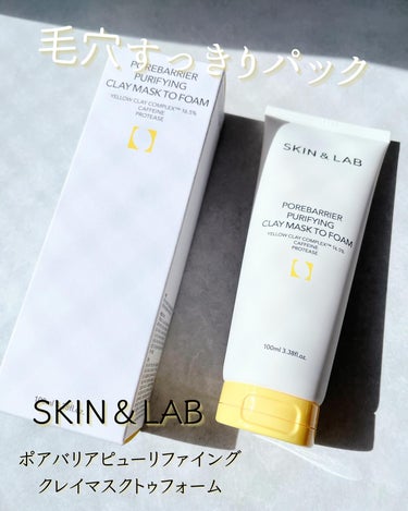 ポアバリアピューリファイングクレイマスクトゥフォーム/SKIN&LAB/洗い流すパック・マスクを使ったクチコミ（1枚目）