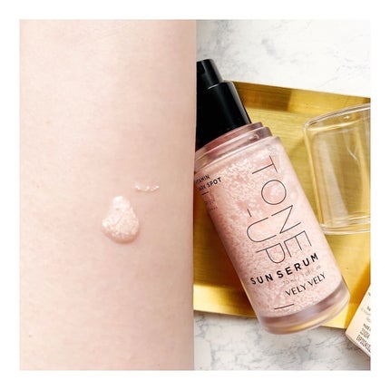 ビタミントーンアップサンセラム/VELY VELY/日焼け止めローションを使ったクチコミ(3枚目)