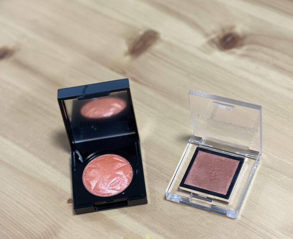 プリズム エアー シャドウ 25 PAPAYA CORAL/CLIO/単色アイシャドウを使ったクチコミ（3枚目）