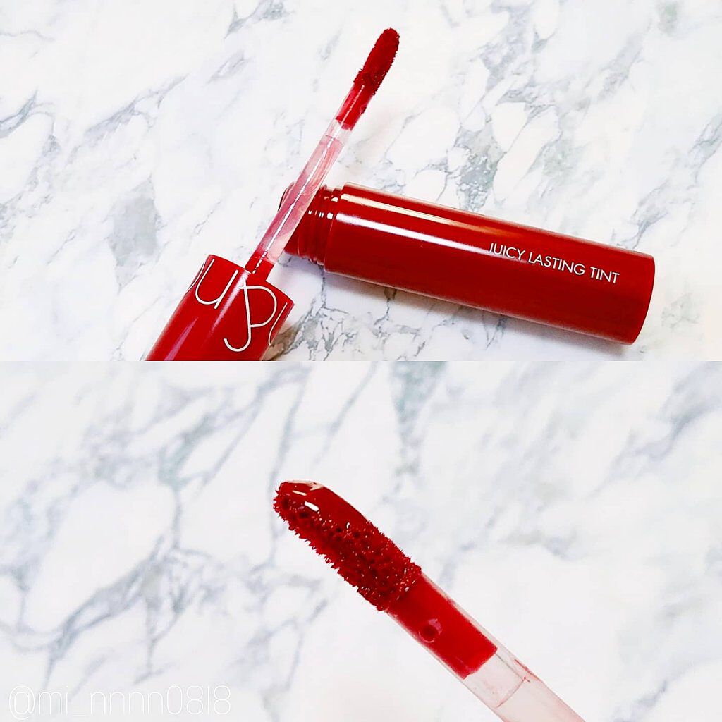 ジューシーラスティングティント/rom&nd/リップティントを使ったクチコミ（2枚目）