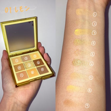 SHEDELLA  诗蒂娅九色眼影盘 (9 Colors Eye Shadow Palette)のクチコミ「こんばんは💫
今日は安すぎる中華アイシャドウをご紹介！
アイシャドウはどちらかというと中華派で.....」（3枚目）