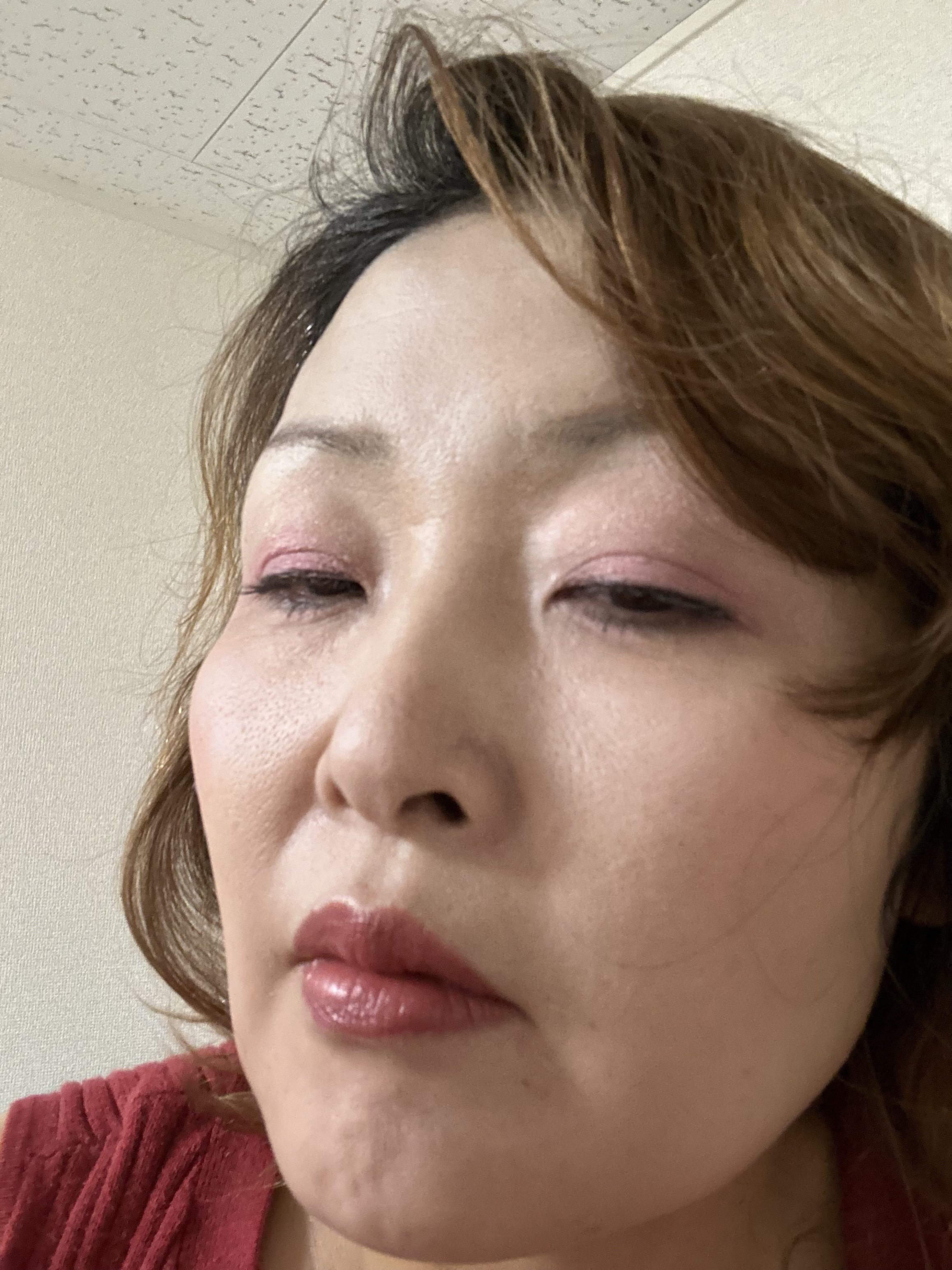 リップアローＸ 01 ルビーヒールズ/KiSS/口紅を使ったクチコミ（2枚目）