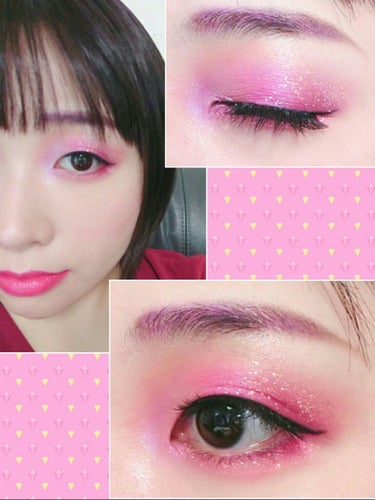 🌙🌏もも🌏🌙 on LIPS 「【今日のメイク】#一重メイクリップスのsmiさんのメイクに触発..」（3枚目）