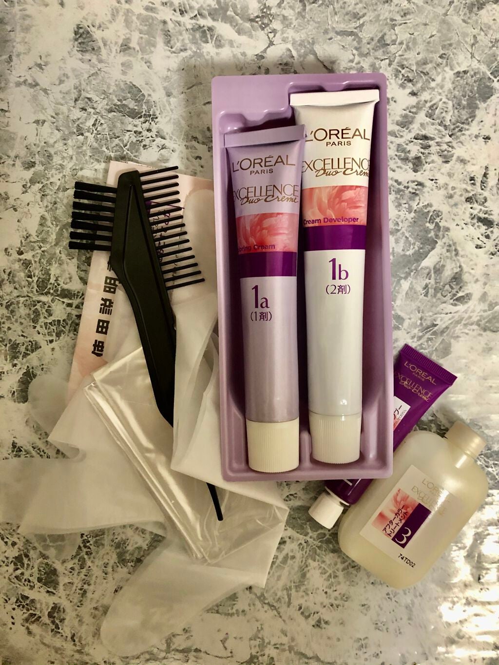 エクセランス ヘアカラー/ロレアル パリ/ヘアカラーを使ったクチコミ(2枚目)