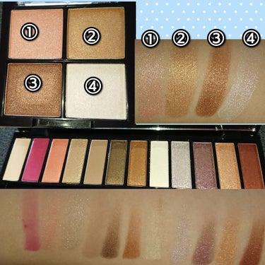 UR GLAM LUXE　12 COLORS EYESHADOW PALLET/U R GLAM/パウダーアイシャドウを使ったクチコミ（2枚目）