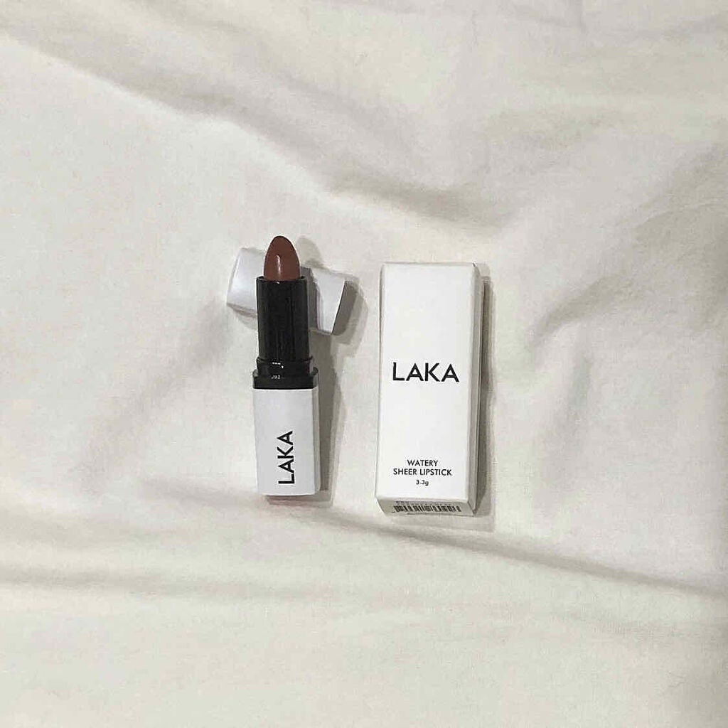 ウォータリーシアー リップスティック/Laka/口紅を使ったクチコミ(1枚目)