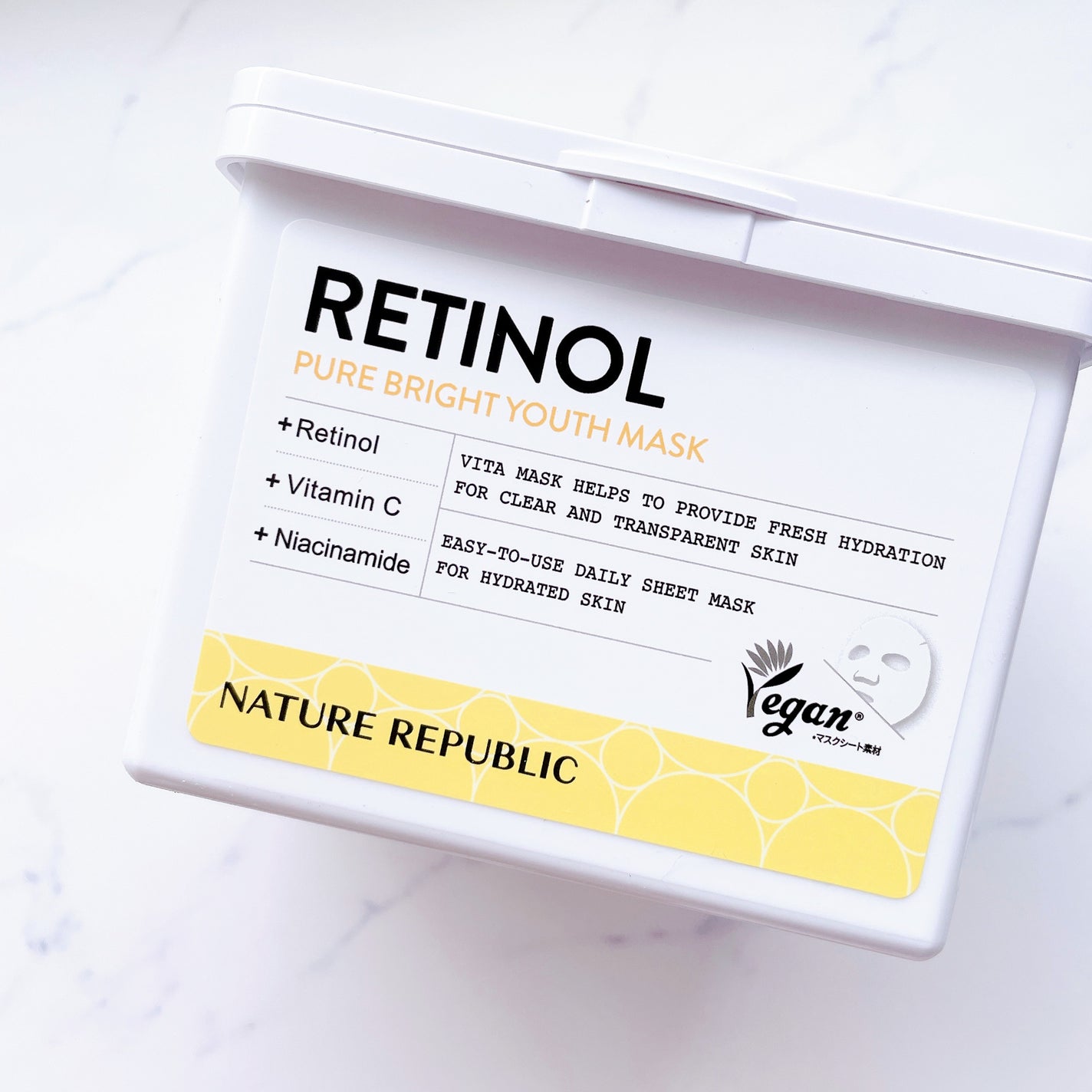 キューブマスク レチノール/ネイチャーリパブリック/シートマスク・パックを使ったクチコミ(3枚目)
