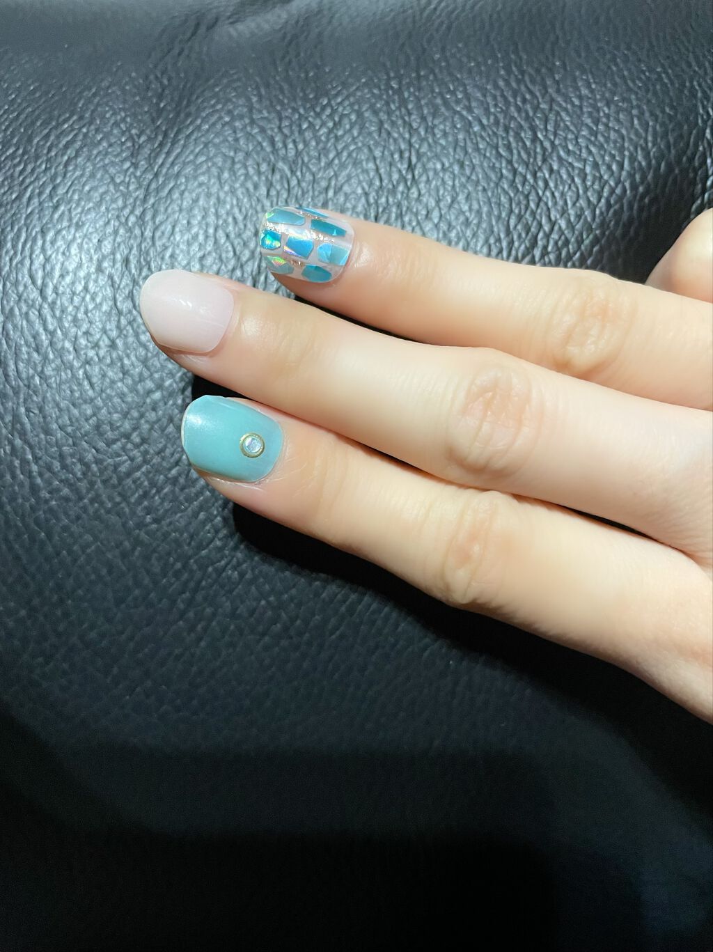 貼るジェルネイル/セリア/ネイルシールを使ったクチコミ(3枚目)