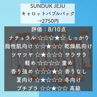 キャロットバブルパック/SUNDUK JEJU/洗い流すパック・マスクを使ったクチコミ（6枚目）