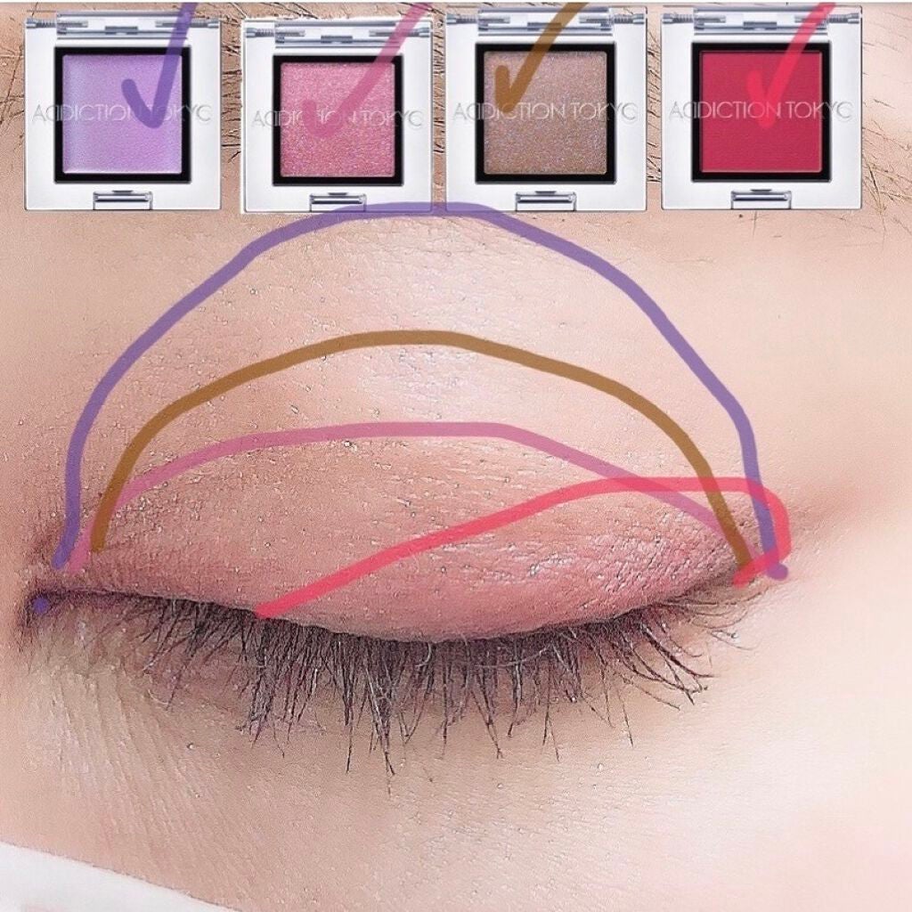 アディクション ザ アイシャドウ パール/ADDICTION/単色アイシャドウを使ったクチコミ(5枚目)