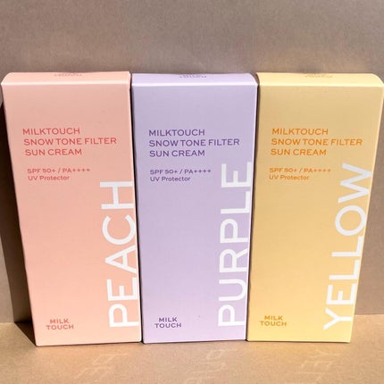 スノートーンフィルターサンクリーム/Milk Touch/日焼け止めクリームを使ったクチコミ(7枚目)