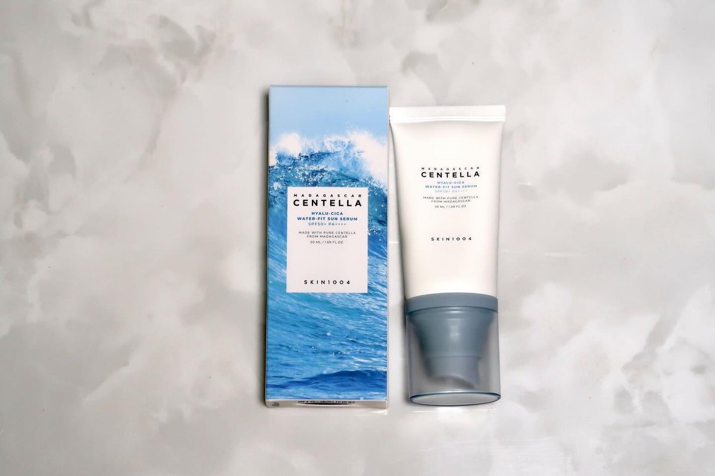 ヒアルーシカ ウォーターフィット サンセラム/SKIN1004/日焼け止めローションを使ったクチコミ(1枚目)