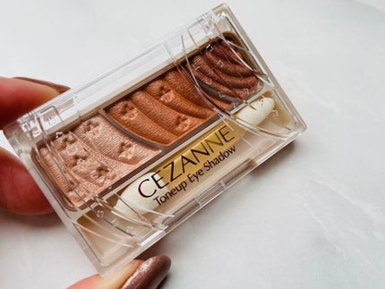 トーンアップアイシャドウ/CEZANNE/アイシャドウパレットを使ったクチコミ(4枚目)