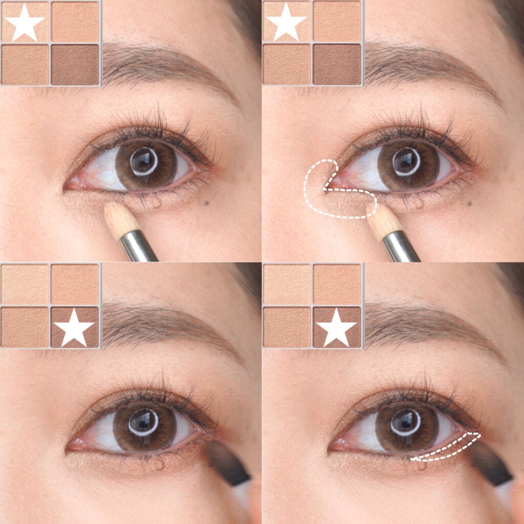 シルキースフレアイズ/キャンメイク/アイシャドウパレットを使ったクチコミ(4枚目)