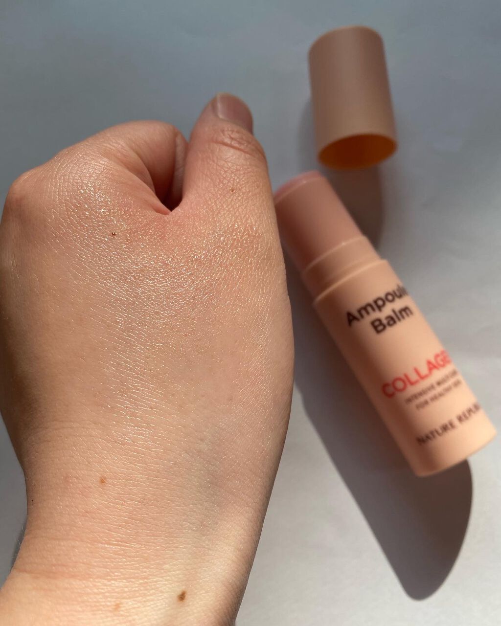 スティック美容液(レモン)/ネイチャーリパブリック/フェイスバームを使ったクチコミ(4枚目)