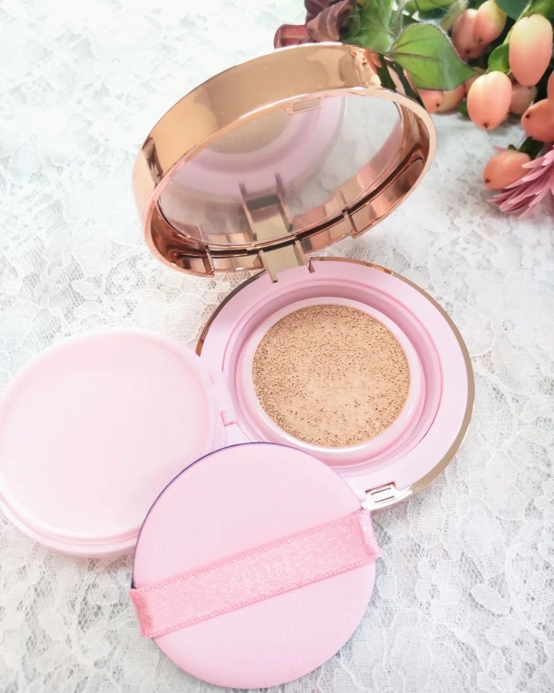 ピンクティーツリーカバークッション/APLIN/クッションファンデーションを使ったクチコミ(2枚目)