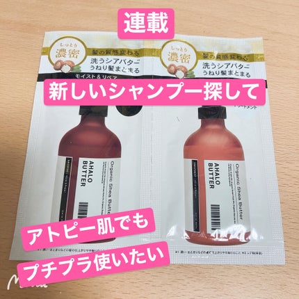 モイスト&リペア シャンプー/ヘアトリートメント トライアル:10ml×2/AHALO BUTTER/市販シャンプーの画像