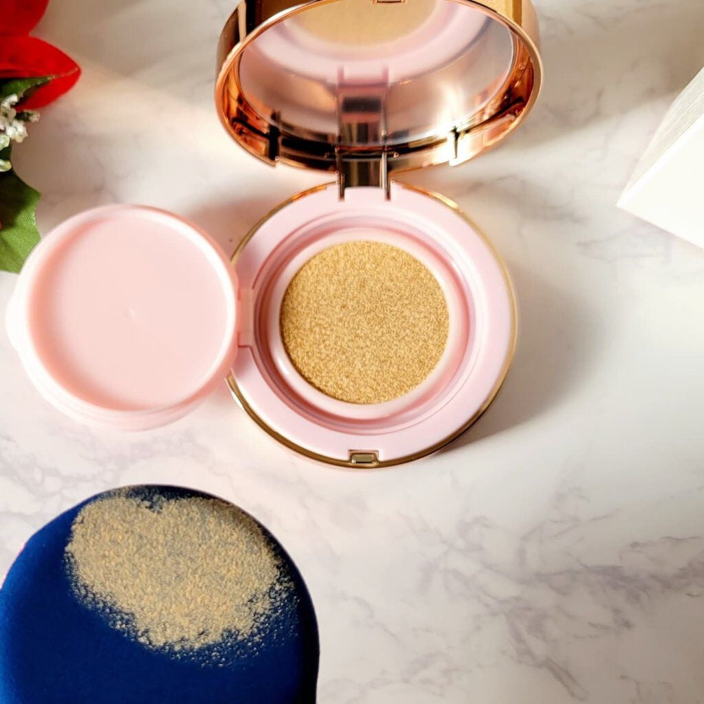 ピンクティーツリーカバークッション/APLIN/クッションファンデーションを使ったクチコミ(5枚目)