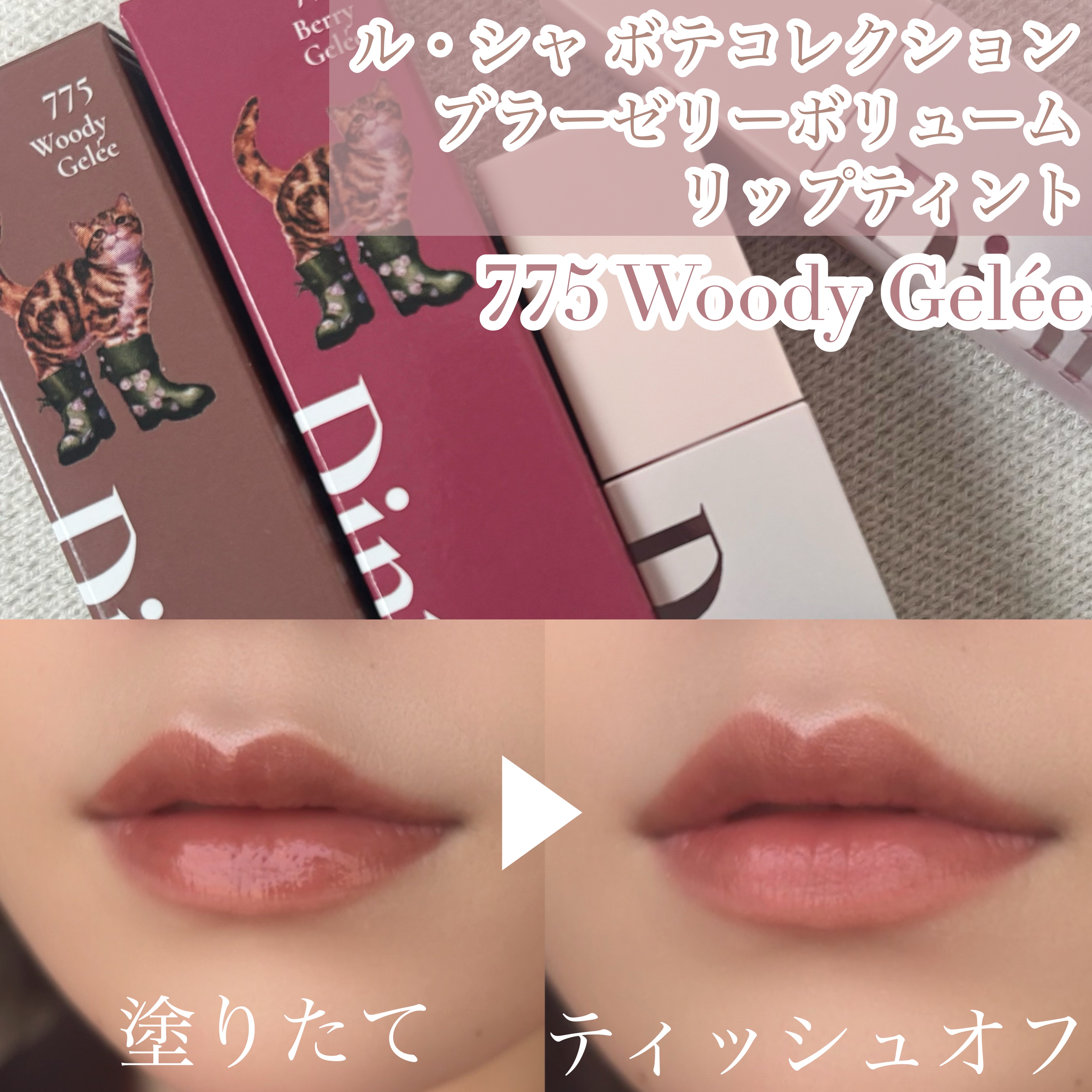 （ル・シャ ボテコレクション）ブラーゼリーボリュームリップティント/Dinto/リップティントを使ったクチコミ（1枚目）