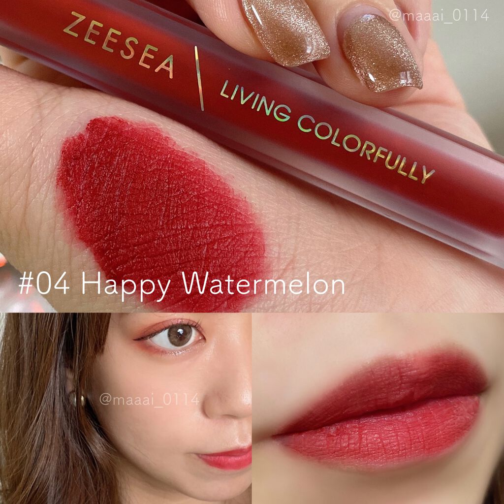 ダイヤモンドシリーズ クリーミーティント/ZEESEA/リップティントを使ったクチコミ(5枚目)