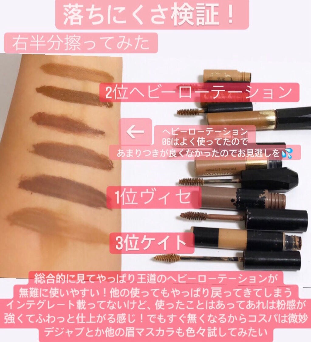 リシェ カラーリング アイブロウマスカラ/Visée/眉マスカラを使ったクチコミ(3枚目)