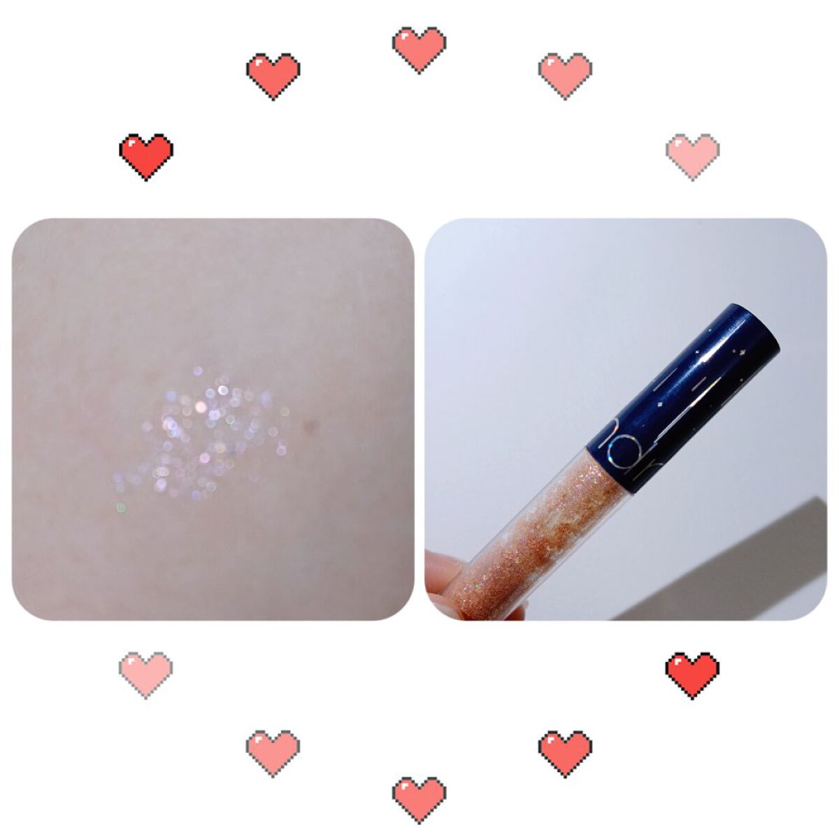 リキッド グリッター シャドウ/rom&nd/グリッターを使ったクチコミ（1枚目）