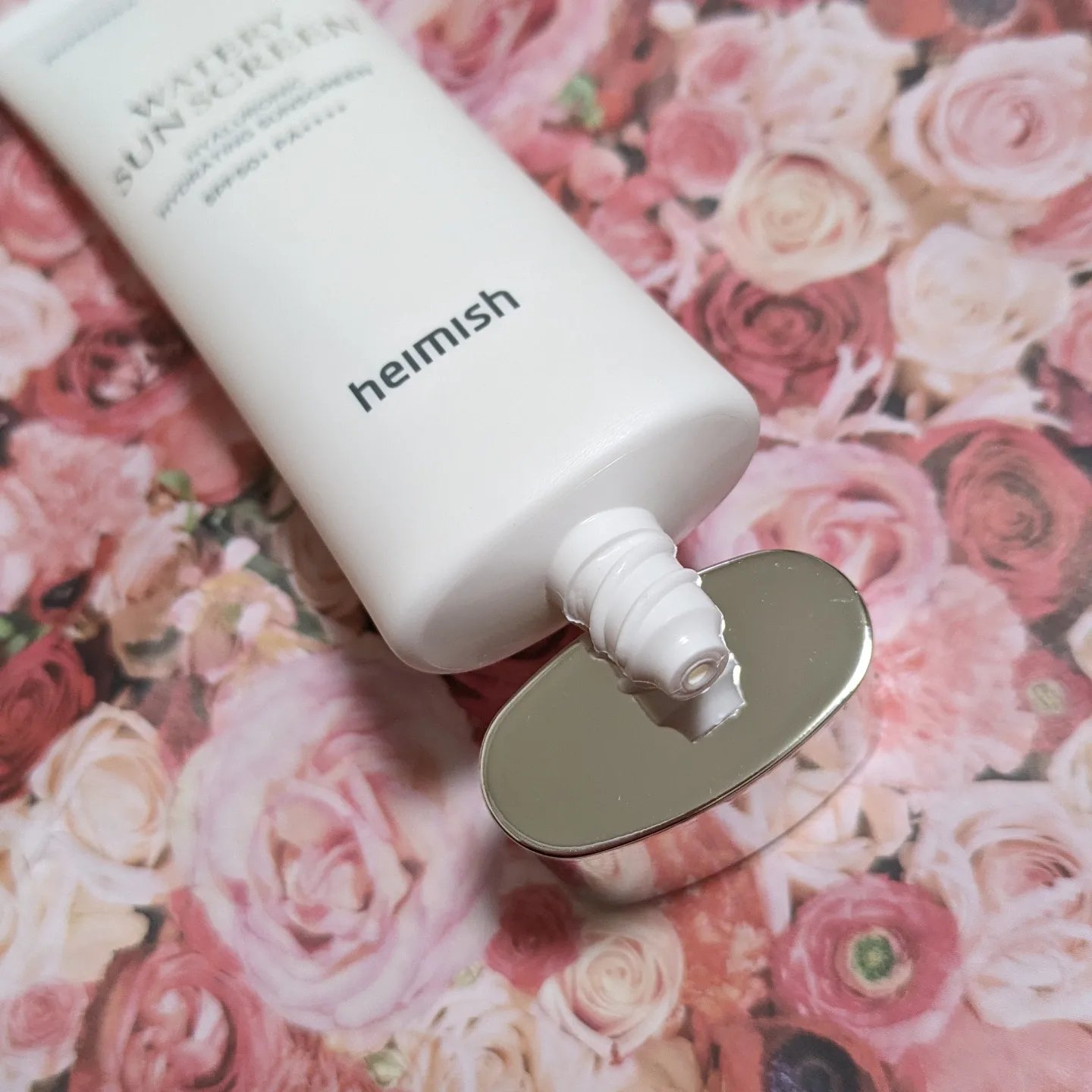 モリンガ セラミド ヒアルロン酸 ハイドレーティング ウォータリー サンスクリーン/heimish/日焼け止めクリームを使ったクチコミ（3枚目）