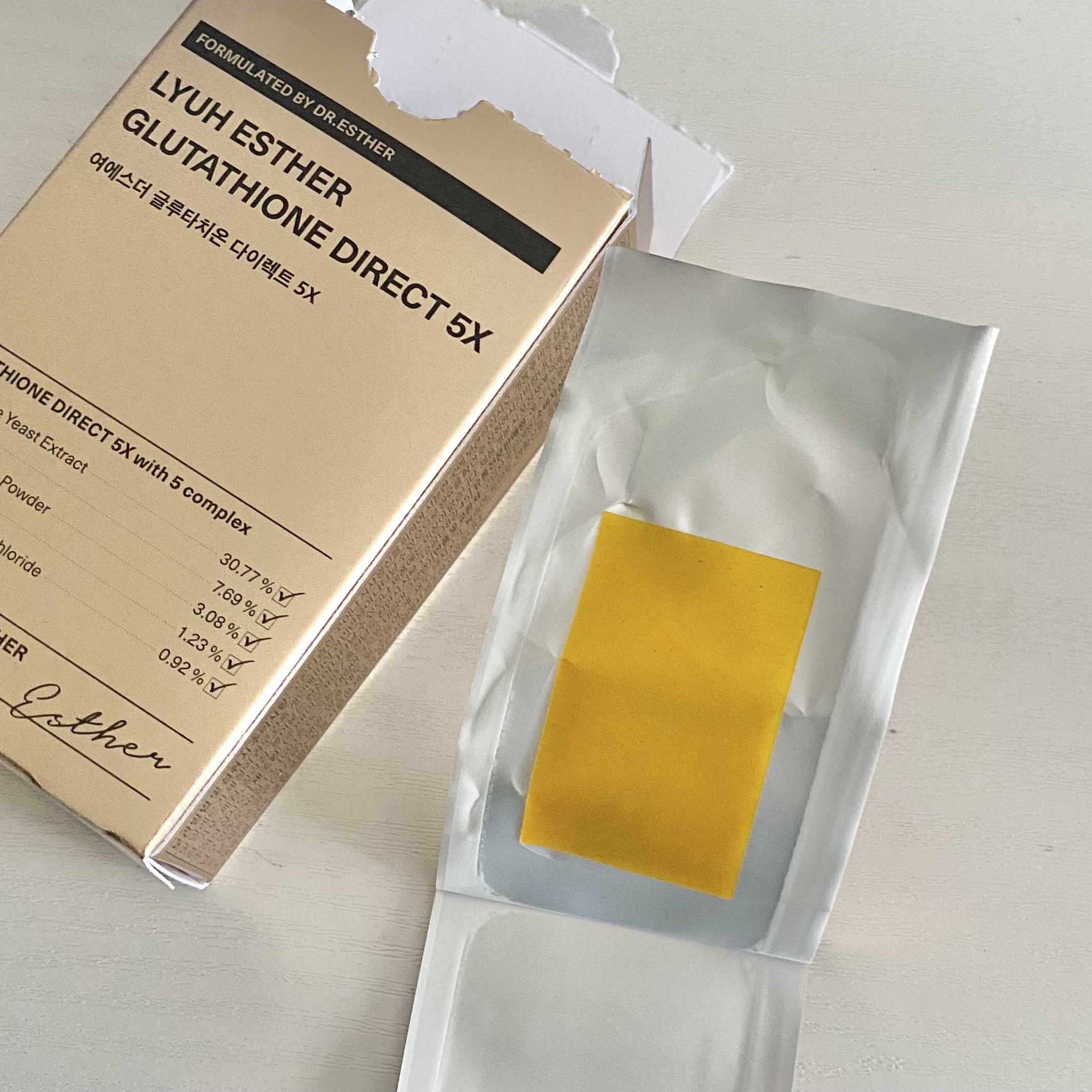 ヨエスターグルタチオンダイレクト５X/ESTHER FORMULA/美容サプリメントを使ったクチコミ（3枚目）