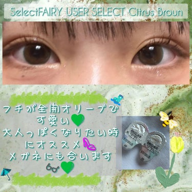 セレクトフェアリー ユーザーセレクト ワンデー Citrus Brown/FAIRY/ワンデー（１DAY）カラコンを使ったクチコミ（3枚目）