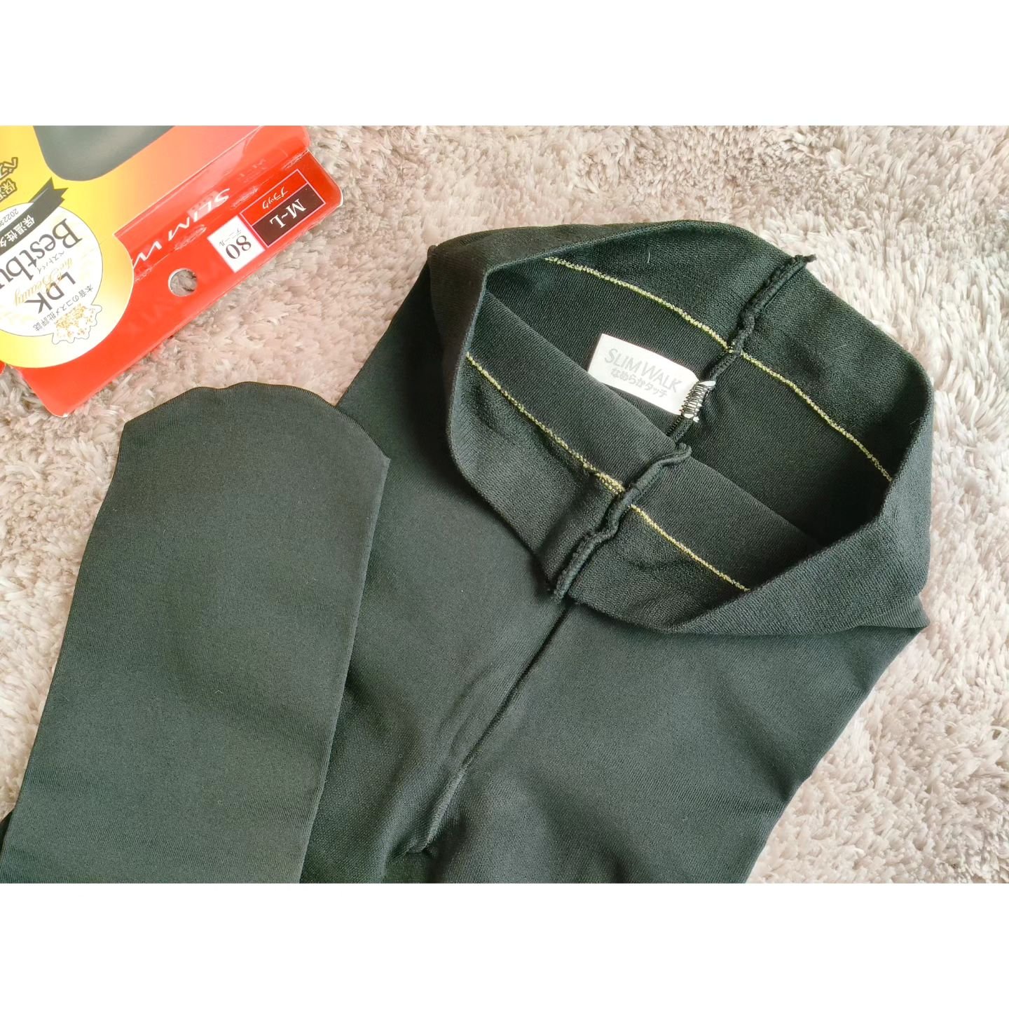 スリムウォーク 美脚あったかタイツ なめらかタッチ/SLIMWALK/着圧ソックス・レギンスを使ったクチコミ（3枚目）