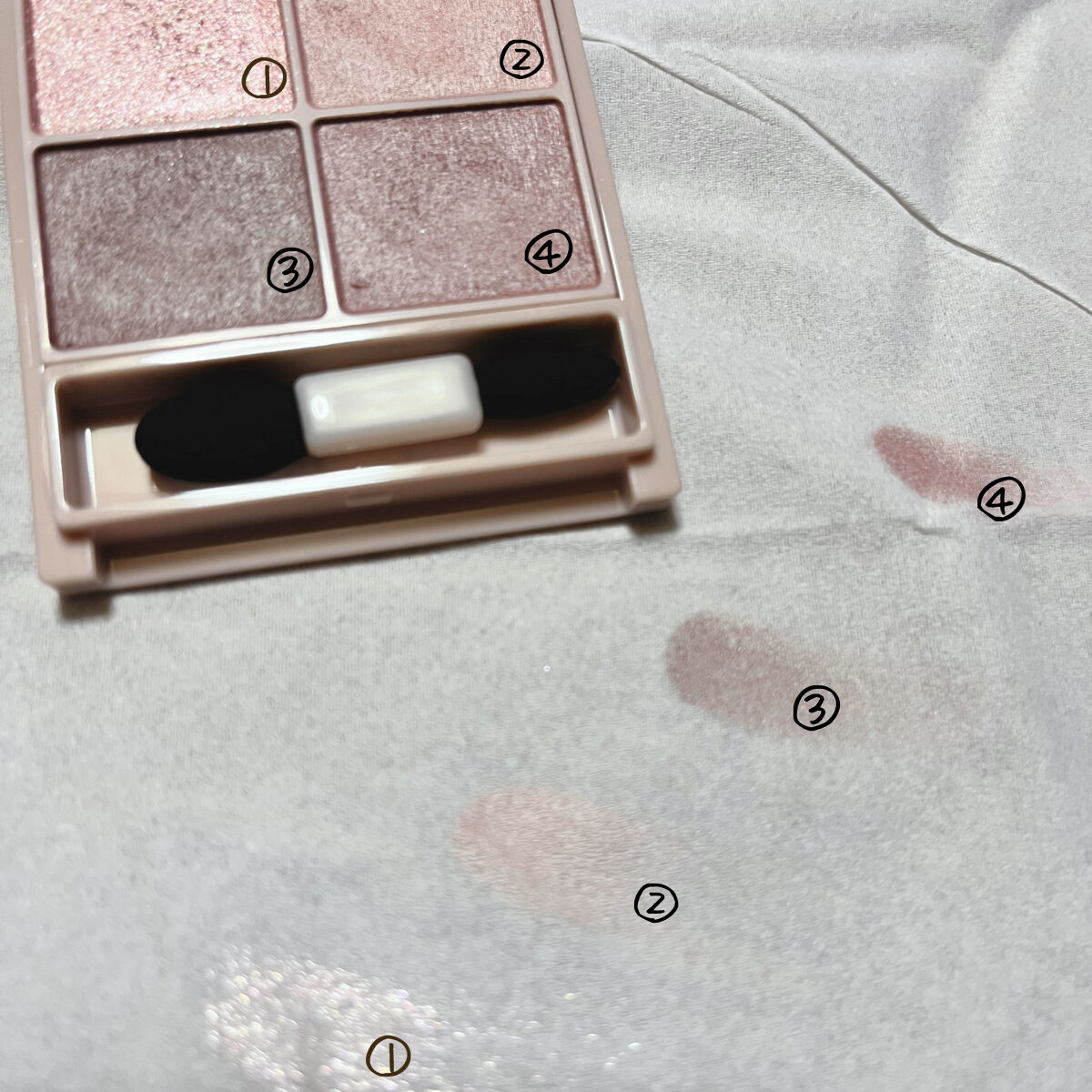 シルキースフレアイズ（マットタイプ）/キャンメイク/アイシャドウパレットを使ったクチコミ（2枚目）