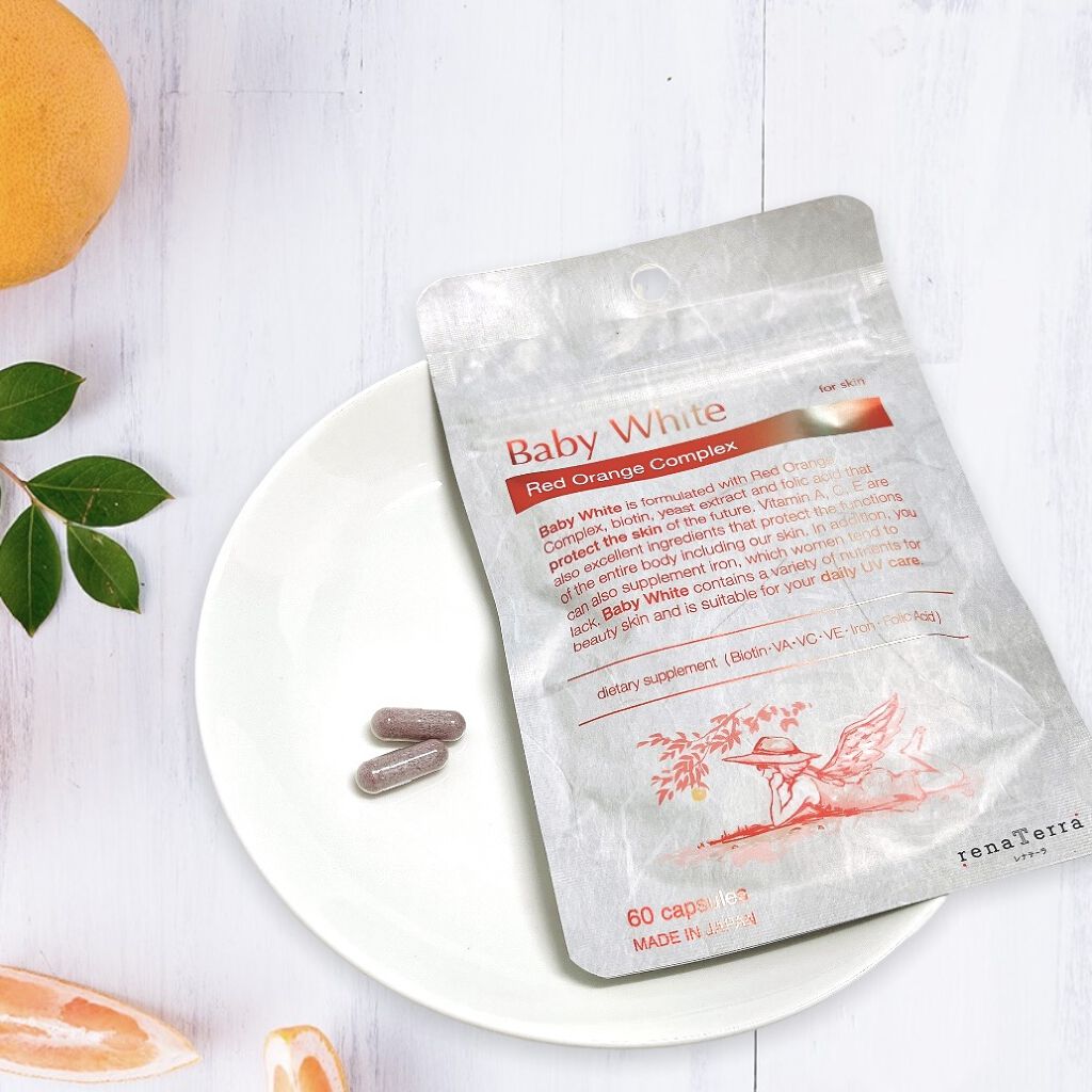 Baby White 60粒/renaTerra/美容サプリメントを使ったクチコミ（1枚目）