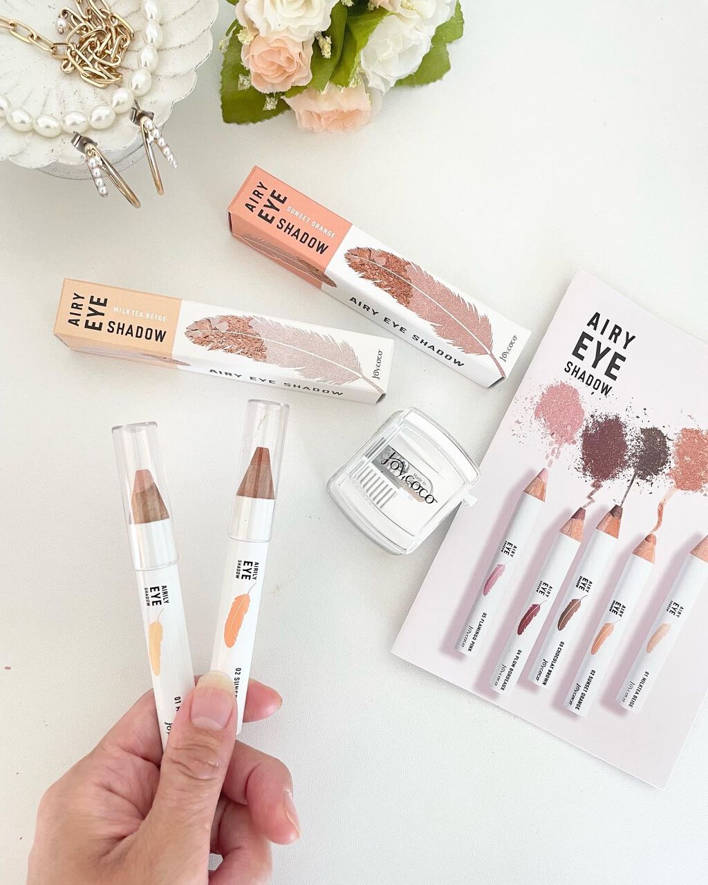 ジョイココ エアリーアイシャドウ/Joy.coco(ジョイココ)/単色アイシャドウを使ったクチコミ（1枚目）