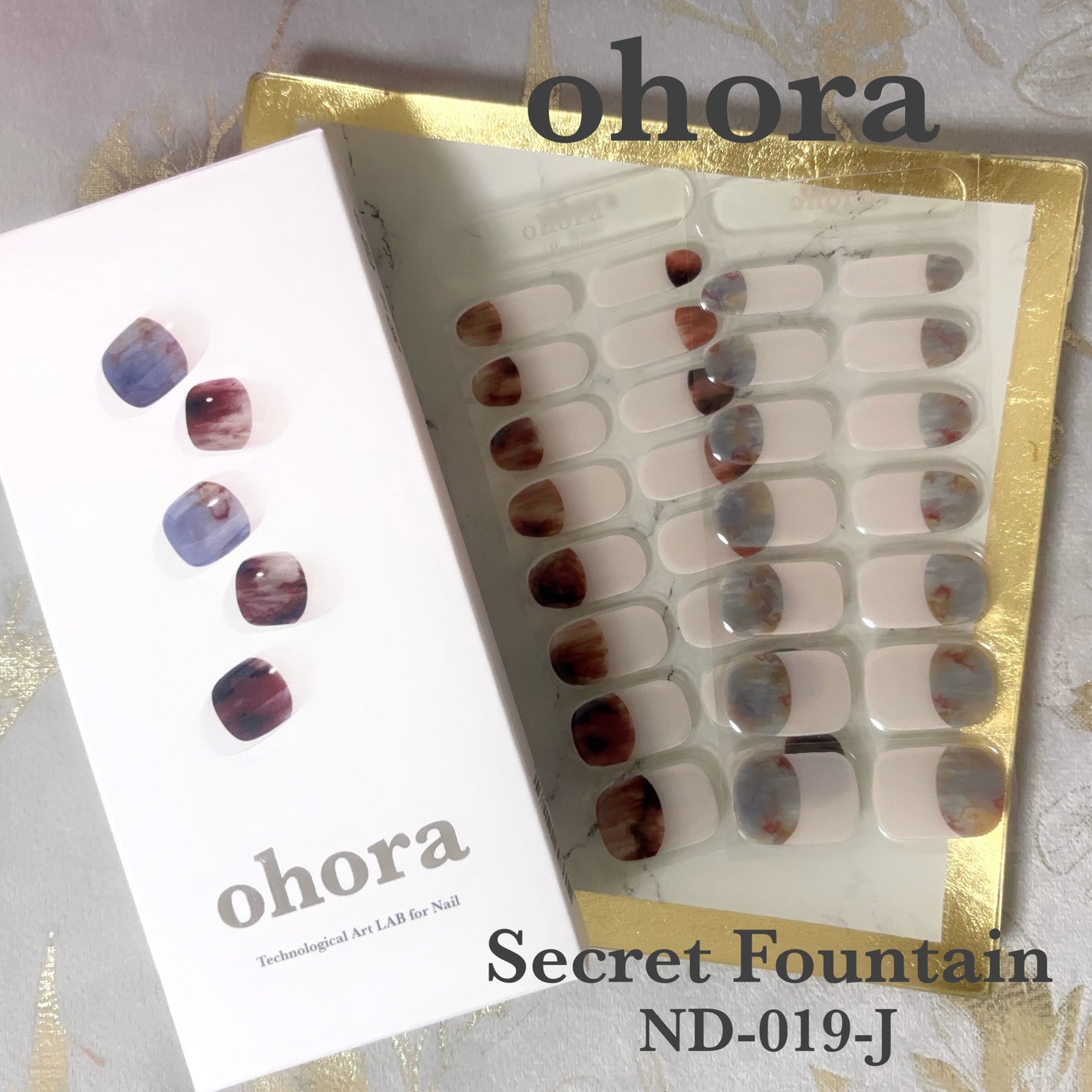 セミキュアジェルネイル(ハンド)/ohora/ネイルシールを使ったクチコミ(1枚目)