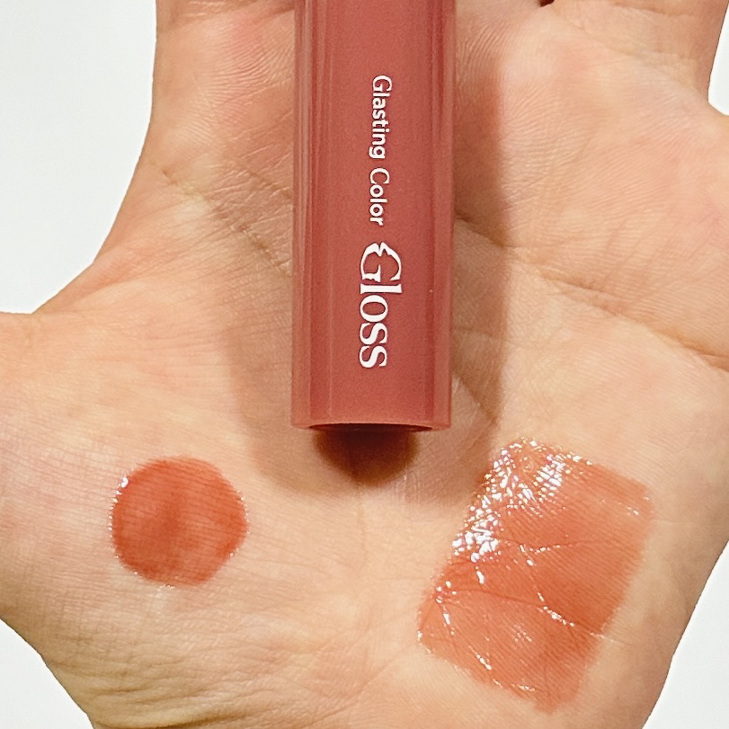 グラスティングカラーグロス/rom&nd/リップグロスを使ったクチコミ（2枚目）