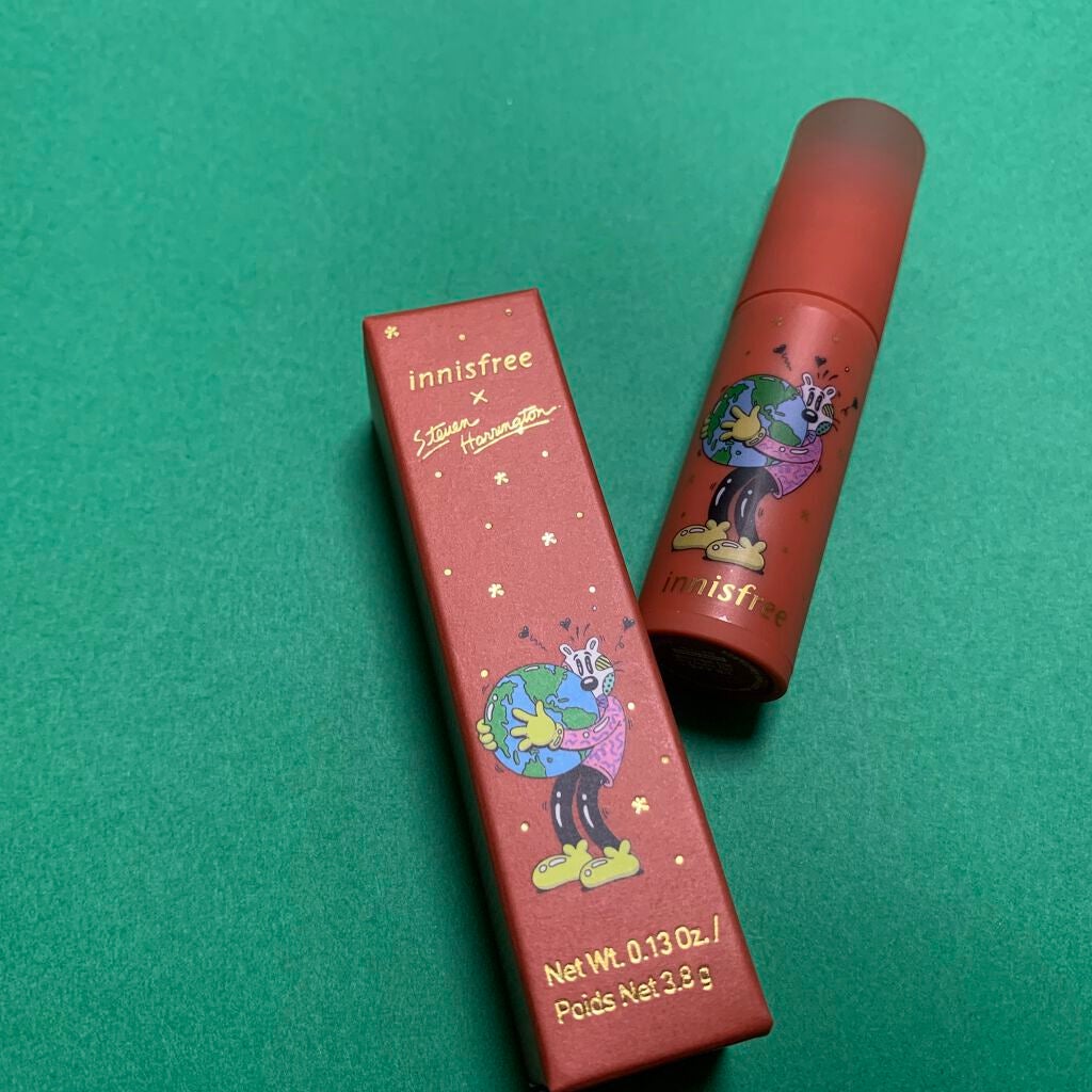 エアリー マットティント 2021 Green Holidays Edition/innisfree/口紅を使ったクチコミ(1枚目)