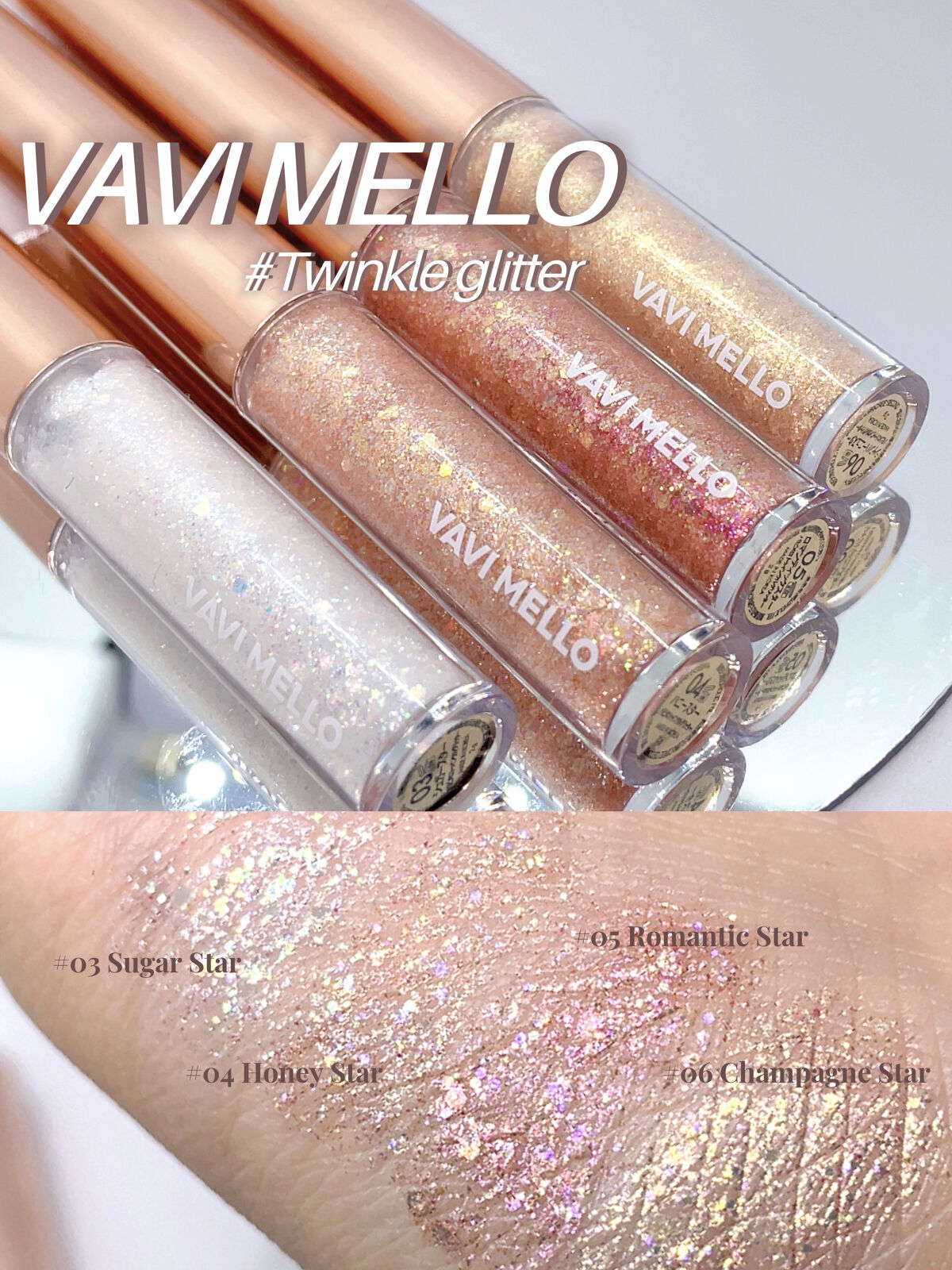 トゥインクルグリッター/VAVI MELLO/グリッターを使ったクチコミ（1枚目）