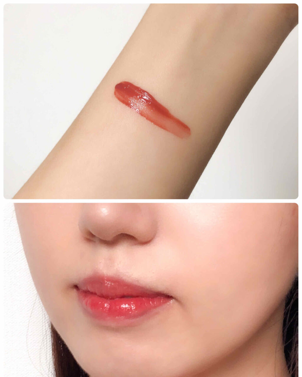 グラスティングウォーターティント/rom&nd/リップティントを使ったクチコミ（3枚目）