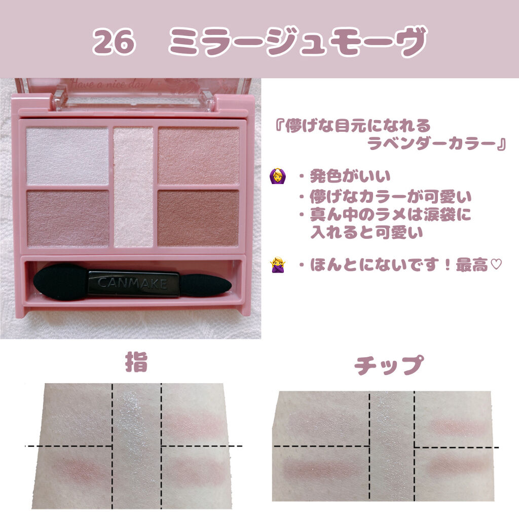 パーフェクトスタイリストアイズ/キャンメイク/アイシャドウパレットを使ったクチコミ（2枚目）