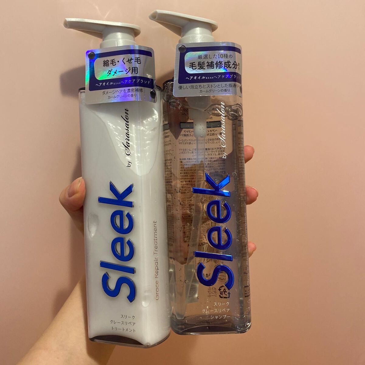 グレースリペアシャンプー／トリートメント/スリーク by サラサロン/市販シャンプーを使ったクチコミ（1枚目）